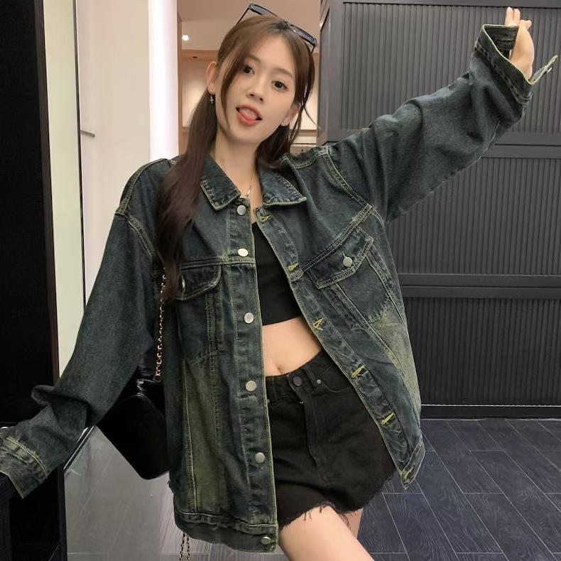 

Джинсовые куртки (Женский),Осень/Весна, длинные рукава, S-XL