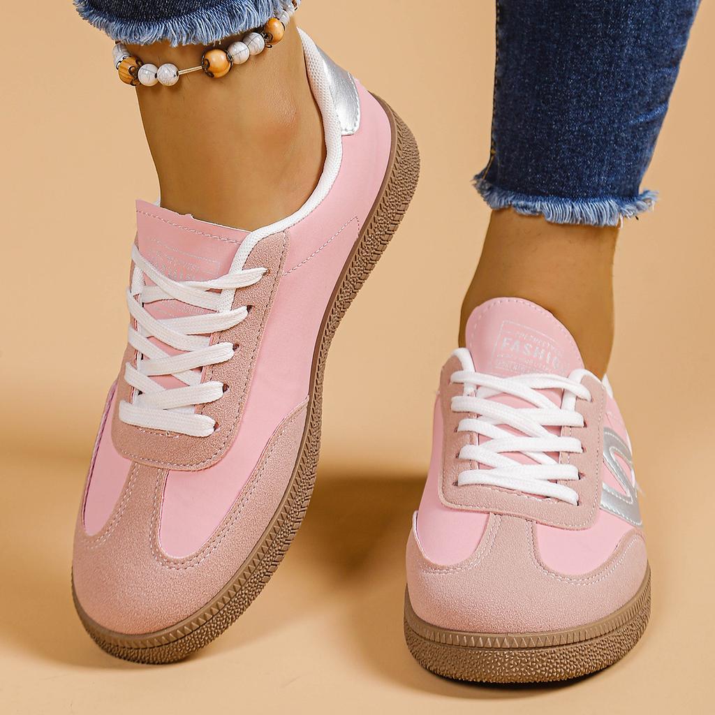 Fashion Women Sneakers Spring New Breathable Lightweight Sports Shoes Women Soft Leather Version Retro Round Head Couple Sneakers Women