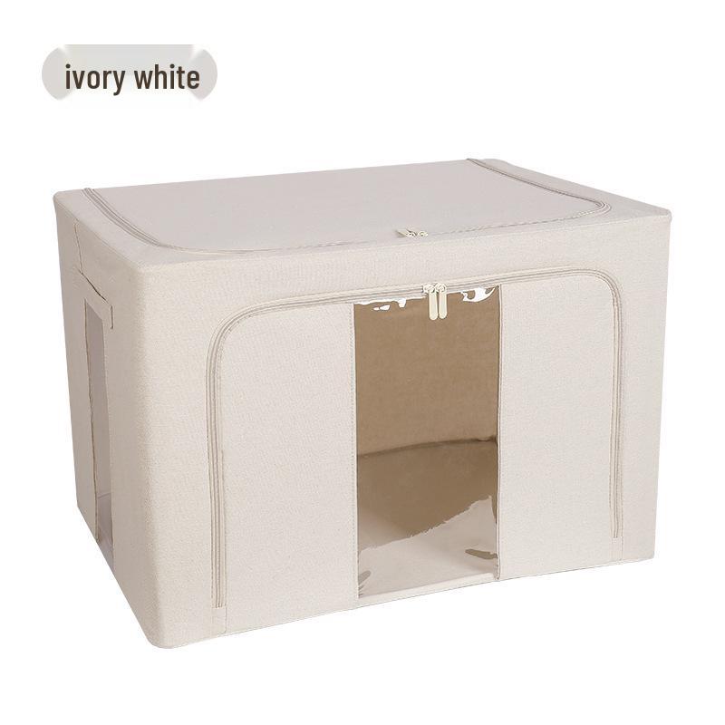 Extra Large Foldable Polka Dot Storage Box - Thick Oxford Cloth for Clothes & Quilts