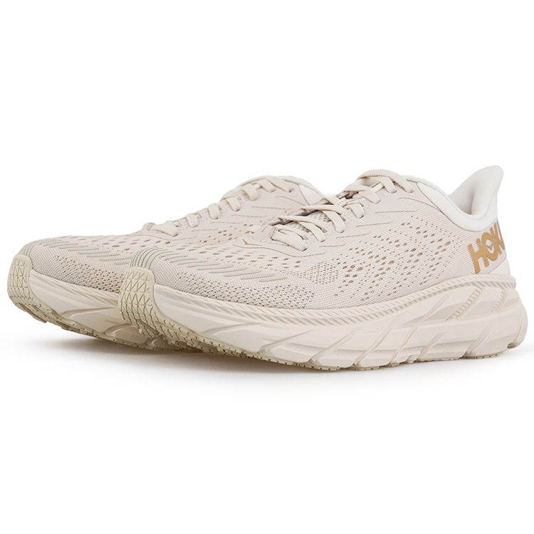 HOKA Clifton 7 Mandlové mléko Bronzové Unisex Tenisky Krémové 1110508-AMBN