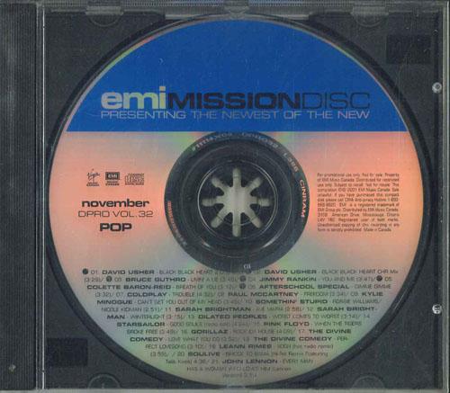 CD РАЗЛИЧНЫЕ Emi Mission Disc Ноябрь Dpro Vol. DPROVOL32 EMI MUSIC CANAD 2001 Канада Поп Б/у