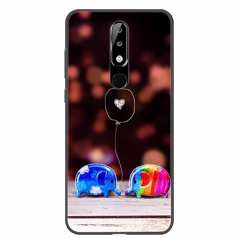 Per Nokia 6.1 Plus Custodia Adorabile Morbido Silicone Cartone Animato Gatto TPU Custodie per Telefono per Nokia X6 Copertura 6.1Plus Carina Coque per NokiaX6 Guscio