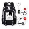 Riman My Hero Academy, Surrounding Backpack, Large-capacity Computer Bag with USB Port, Student Schoolbag