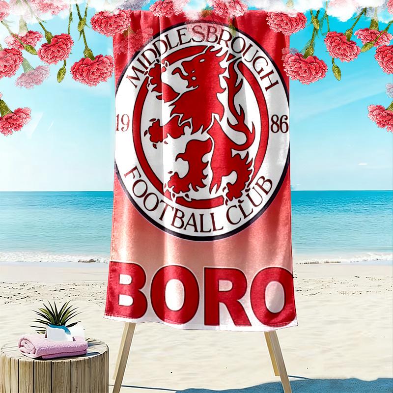 Middlesbrough Towel, Large Soft Quick Dry Towel for Beach Camping Swimming