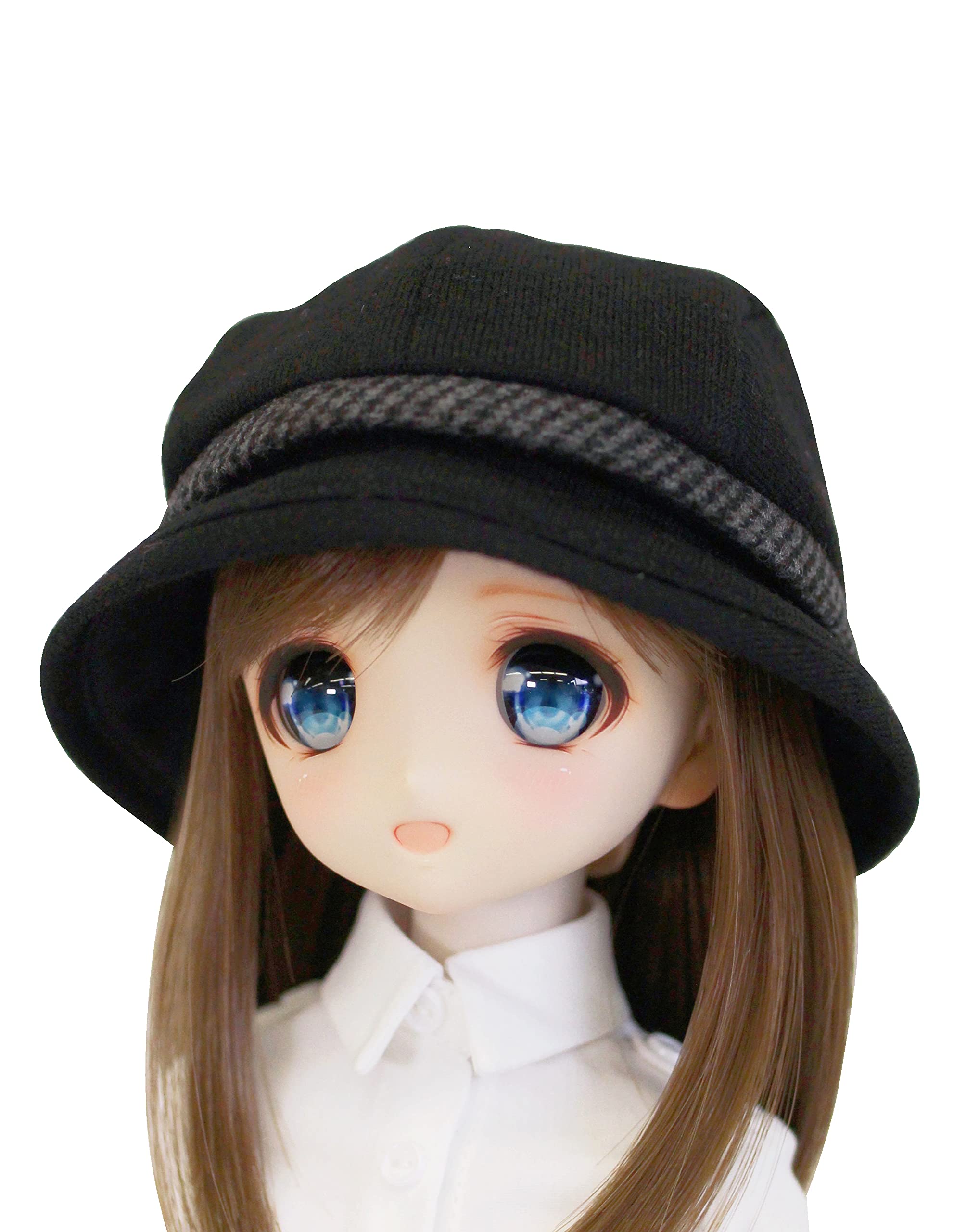 

DD MDD compatible with to Wool material cloche black black gray houndstooth 9 to 10 60 cm 40 cm BJD doll clothes [Petite Marie] 1/3 (compatible DDH-01 чёрный