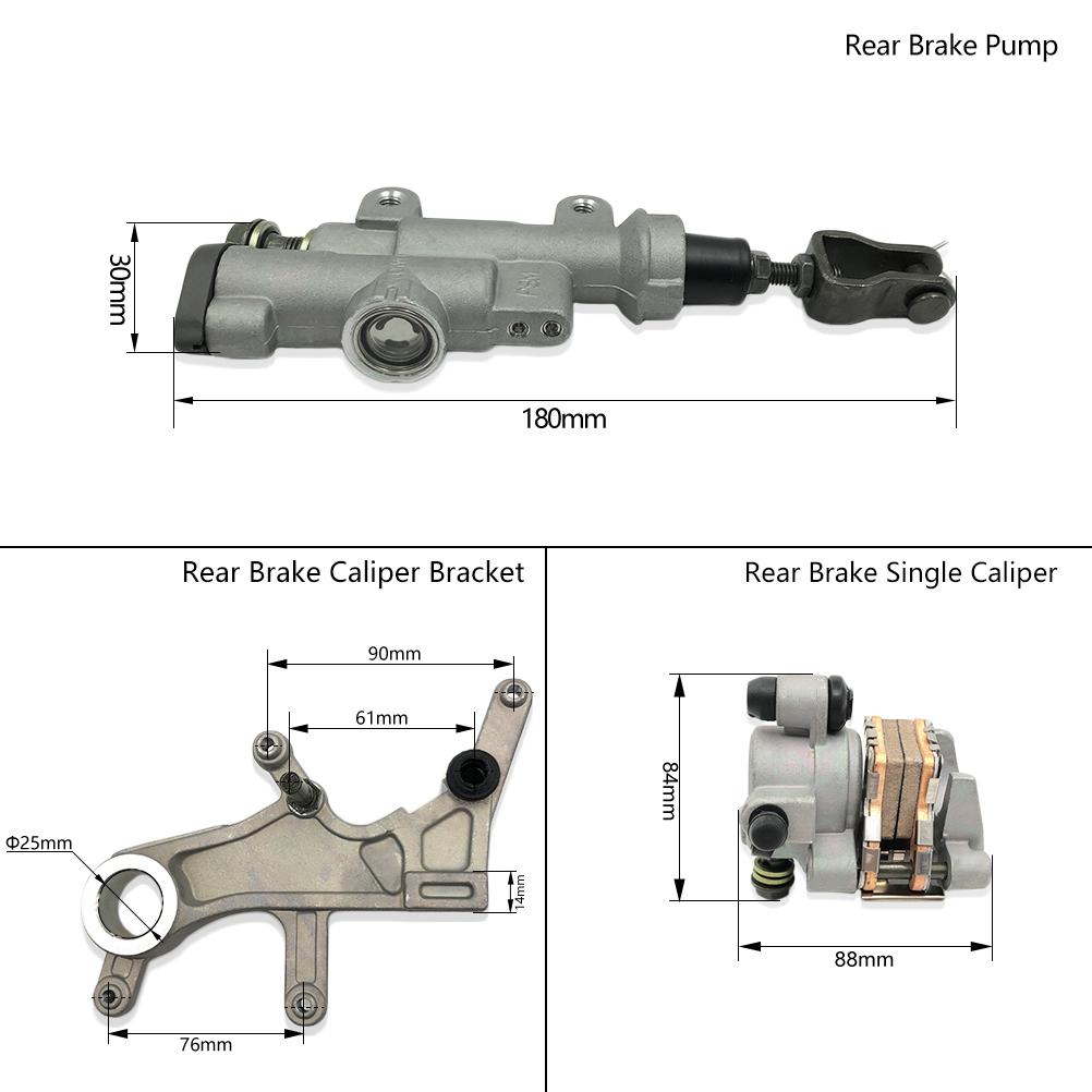 For HONDA 2002-2019 Motorcycle Front Rear Brake Pump Master Cylinder Caliper Seelve Bracket CR125R CR250R CRF250R CRF450R Bikes