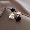 Small Fragrance Style Asymmetrical Fashion Light Luxury Style Versatile Earrings