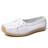 2025 New Women Shoes Moccasins Women Flats Loafers Genuine Leather Female Shoes Slip On Ballet Bowtie Ladies Women's Shoes
