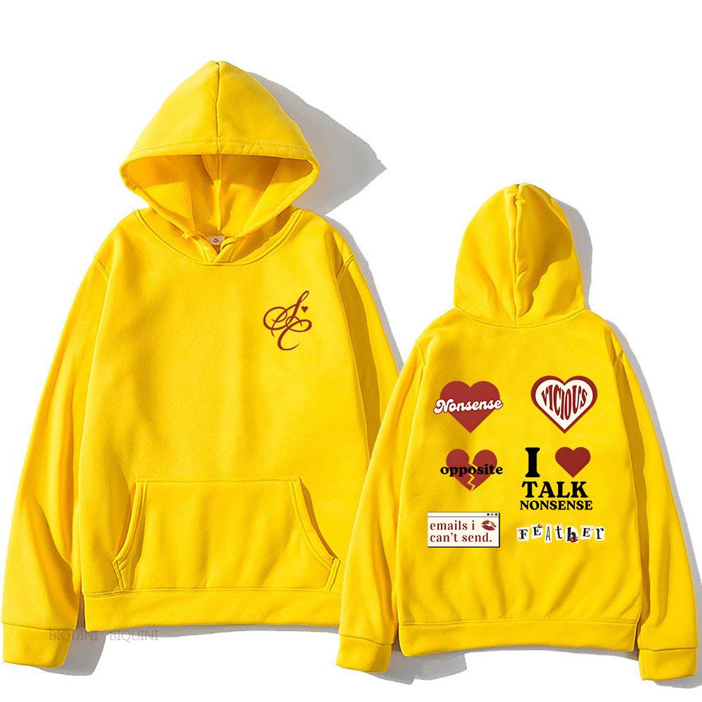 SabrinaCarpenter Emails I Can't Send Hoodies Long Sleeve Casual Men/Women Sweatshirts with Pocket Graphic Print Clothing