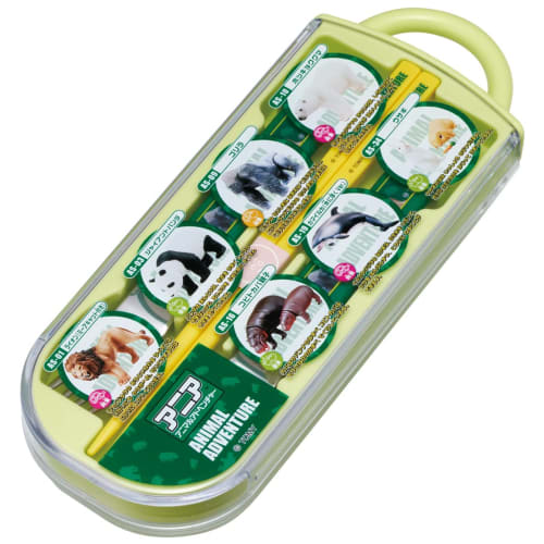 Skater Ania 23 Trio Set of Chopsticks, Spoon, and Fork for Children, Antibacterial, Made In Japan, TACC2AG-A