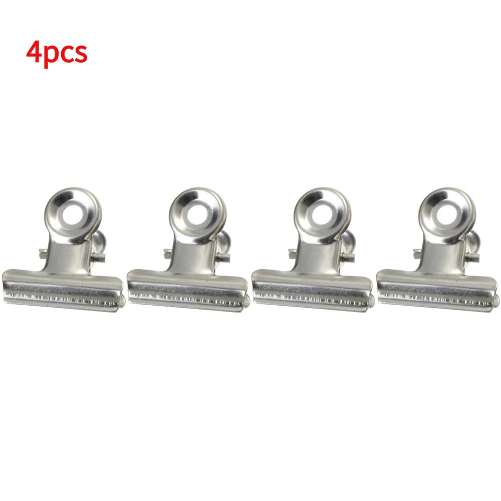 Stainless Steel Chip Bag Clips For Air Tight Seal Grip Food Sealing Clamp Clip  Binder Paper Photo File Stationary Binder Clip