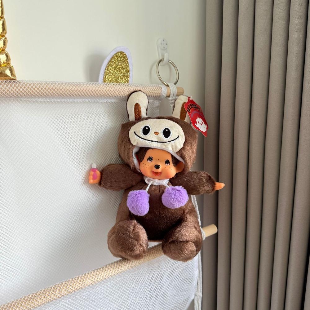 

PVC Monchi Plush Doll 20CM Dress Monchi Doll Cute Labubu Cartoon Figurine Valentine s Day Style 3