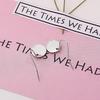E799 Minimalist Geometric Metal Mini Disc Round Earrings for Women