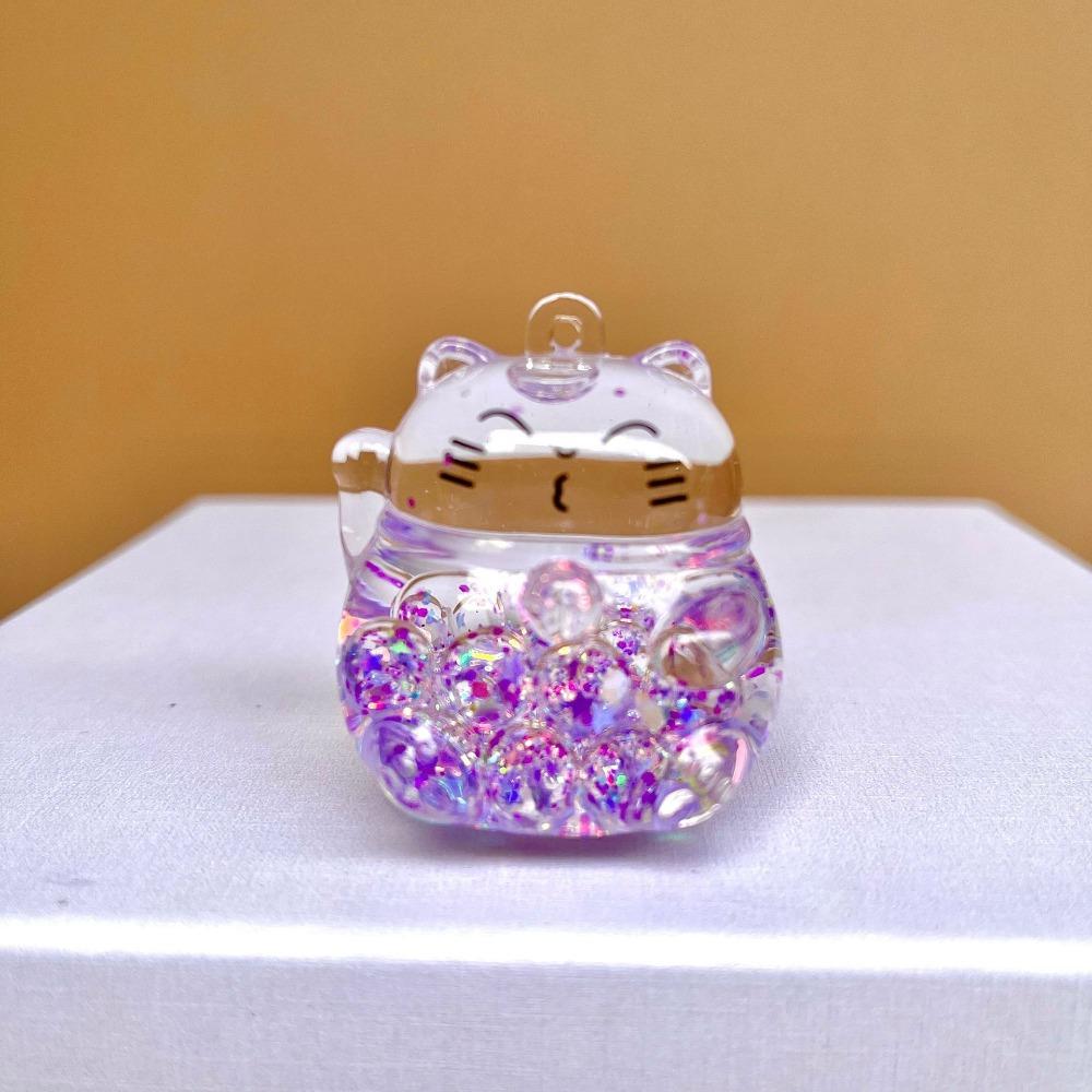 

Quicksand Miniature Craft Decoration Maneki Neko Car Ornament New Miniature Figurines фіолетовий