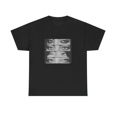 Zangeres Billie Eilish Oog Collage Grafisch T-shirt 100% Katoen Heren Zomer Dames Hip Hop Korte Mouw T-shirt Unisex Fan Cadeaus...