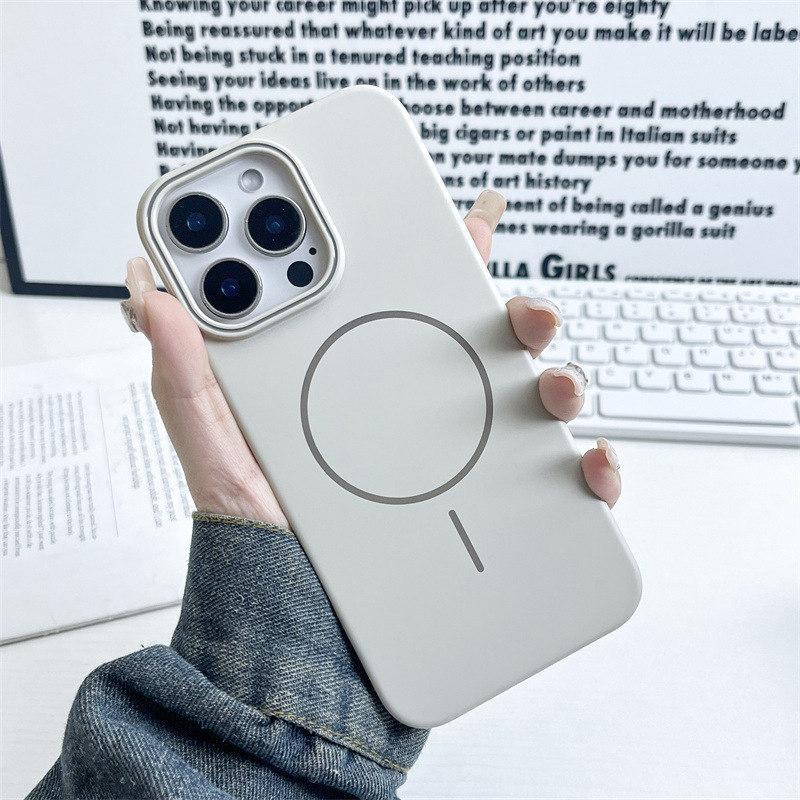 Luxury Skin Touch Scrub PCFor Magsafe Wireless Charging Case For iPhone 16 15 14 13 12 11 Pro Max Plus Magnetic Colorful Cover