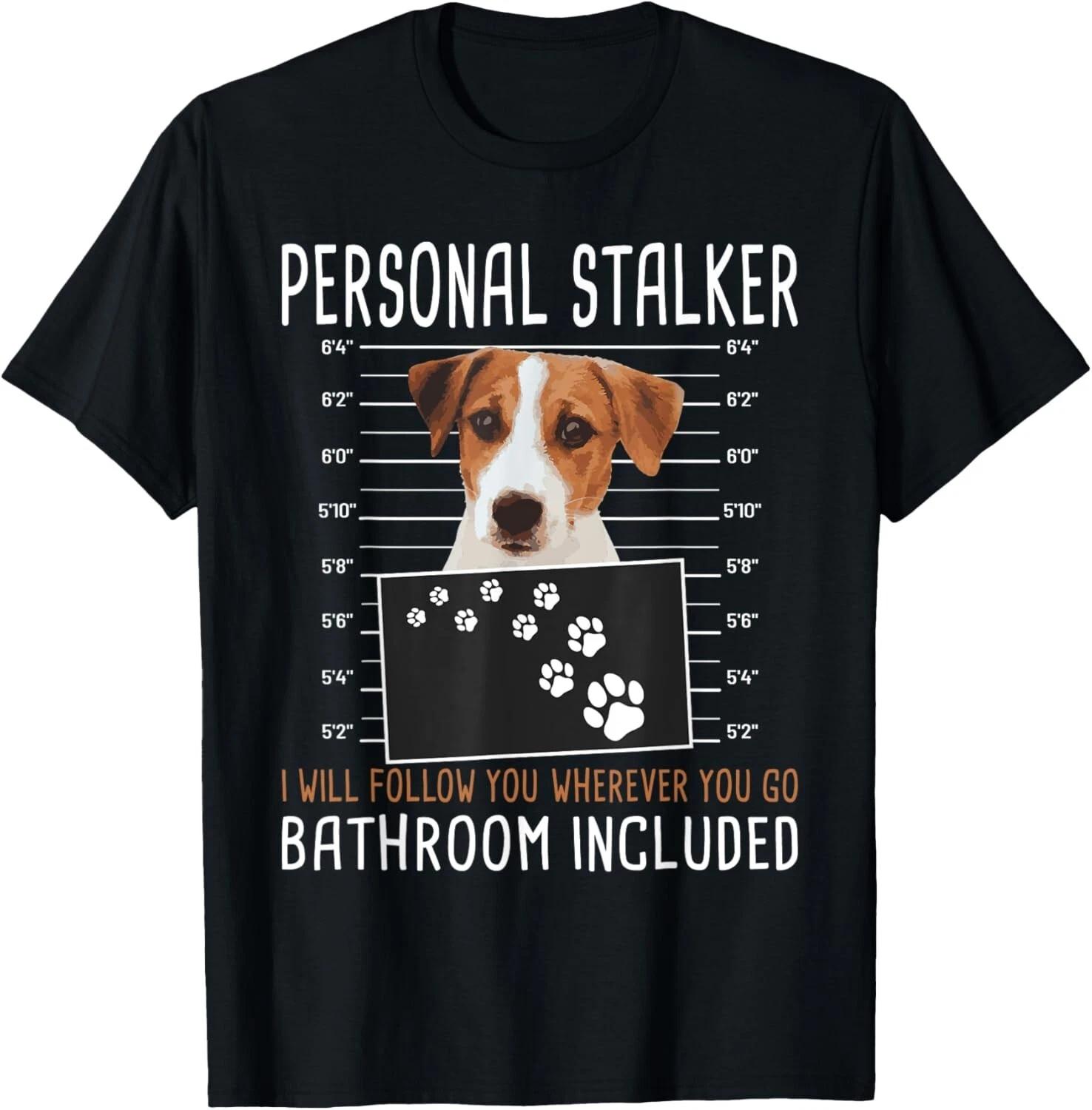 I Will Follow You Wherever You Go - Jack Russell Terrier T- Shirt XL