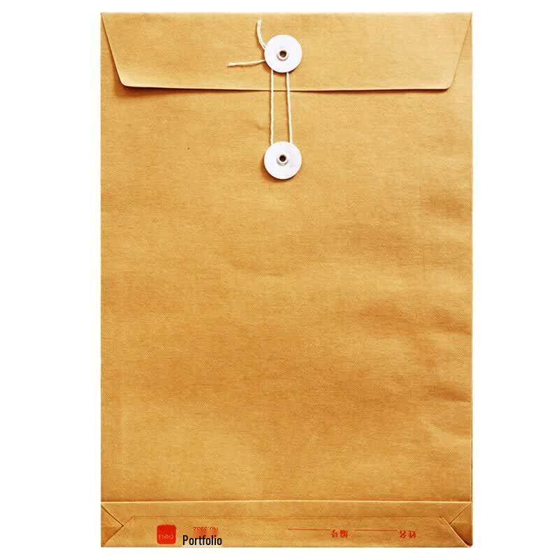 Deli A4 Kraft Paper Archive File Bag, 10-Pack