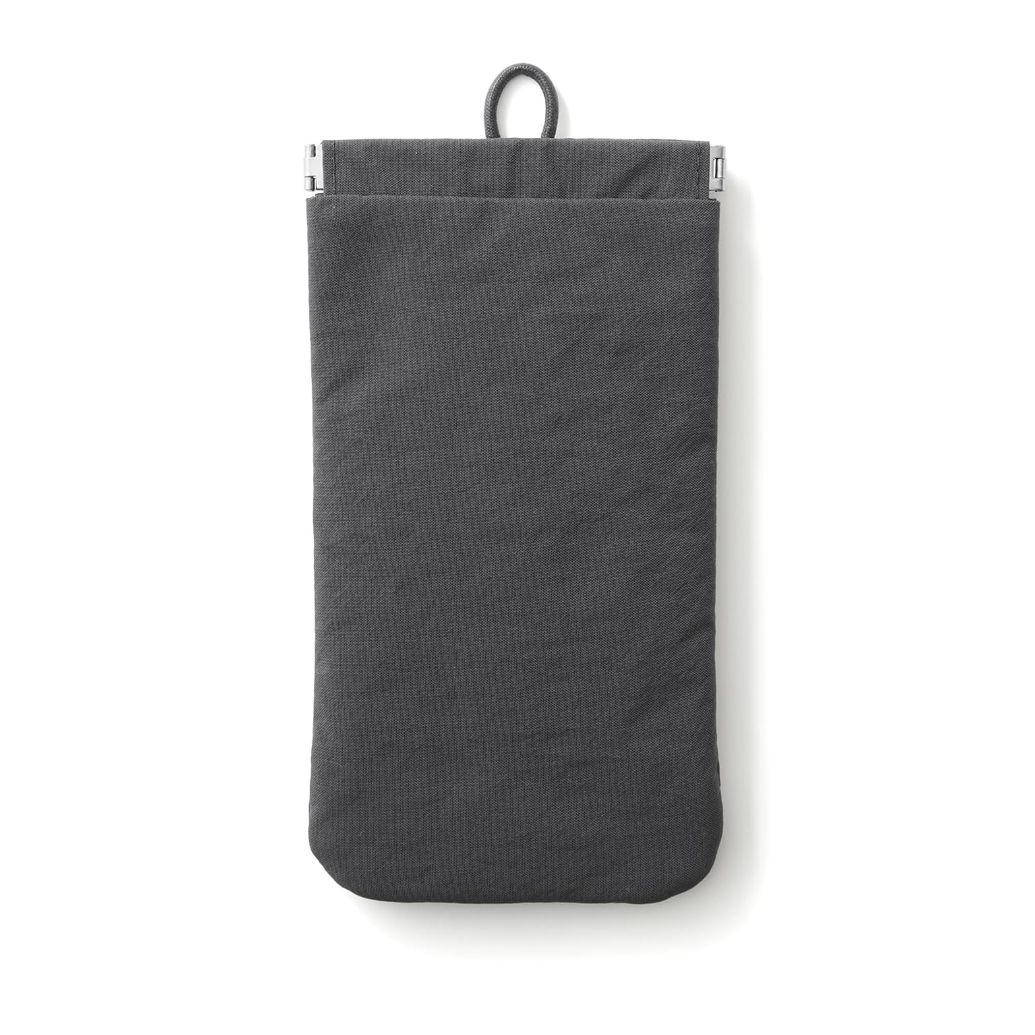 Muji Wrinkle Nylon One-Handed Open Flat Pouch M