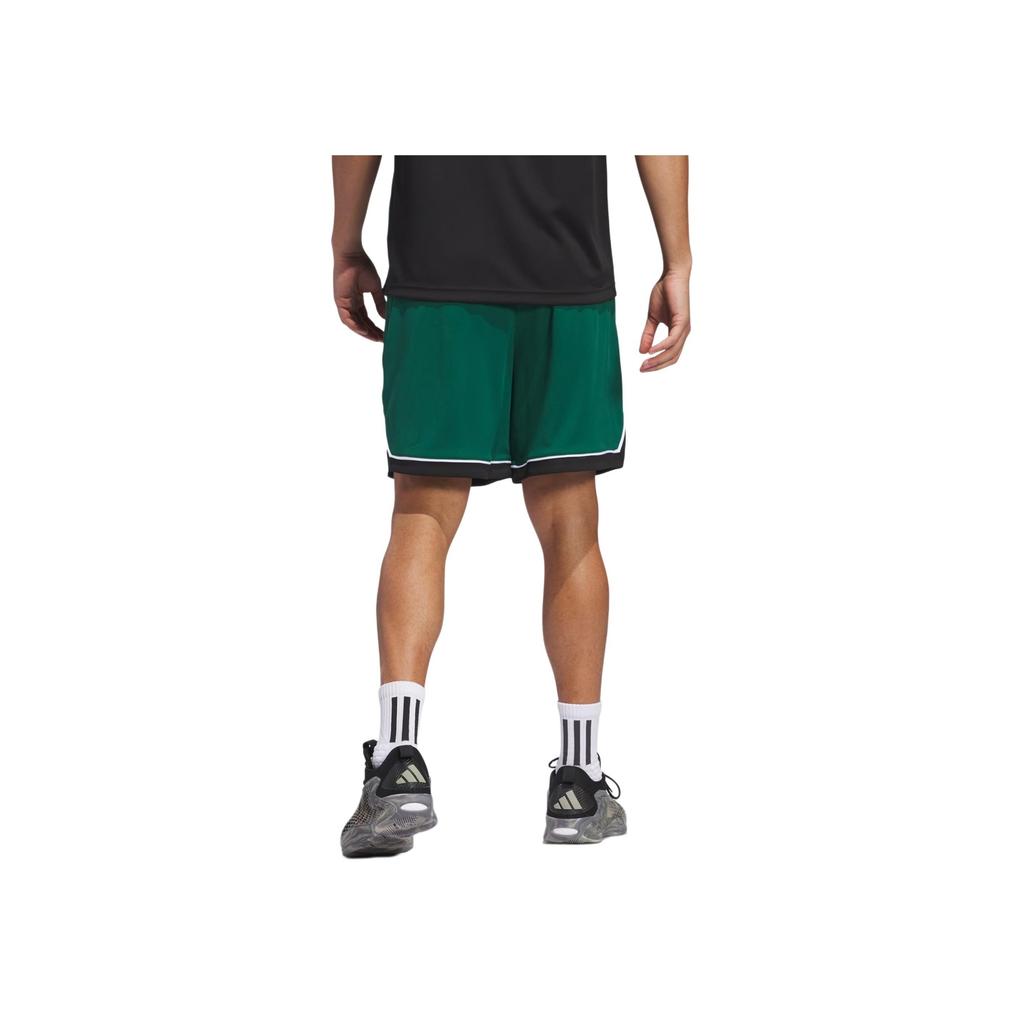 Adidas Basketball Moisture Wicking Fashion Soft Sports Shorts Men Shorts Dark-Green JN4726