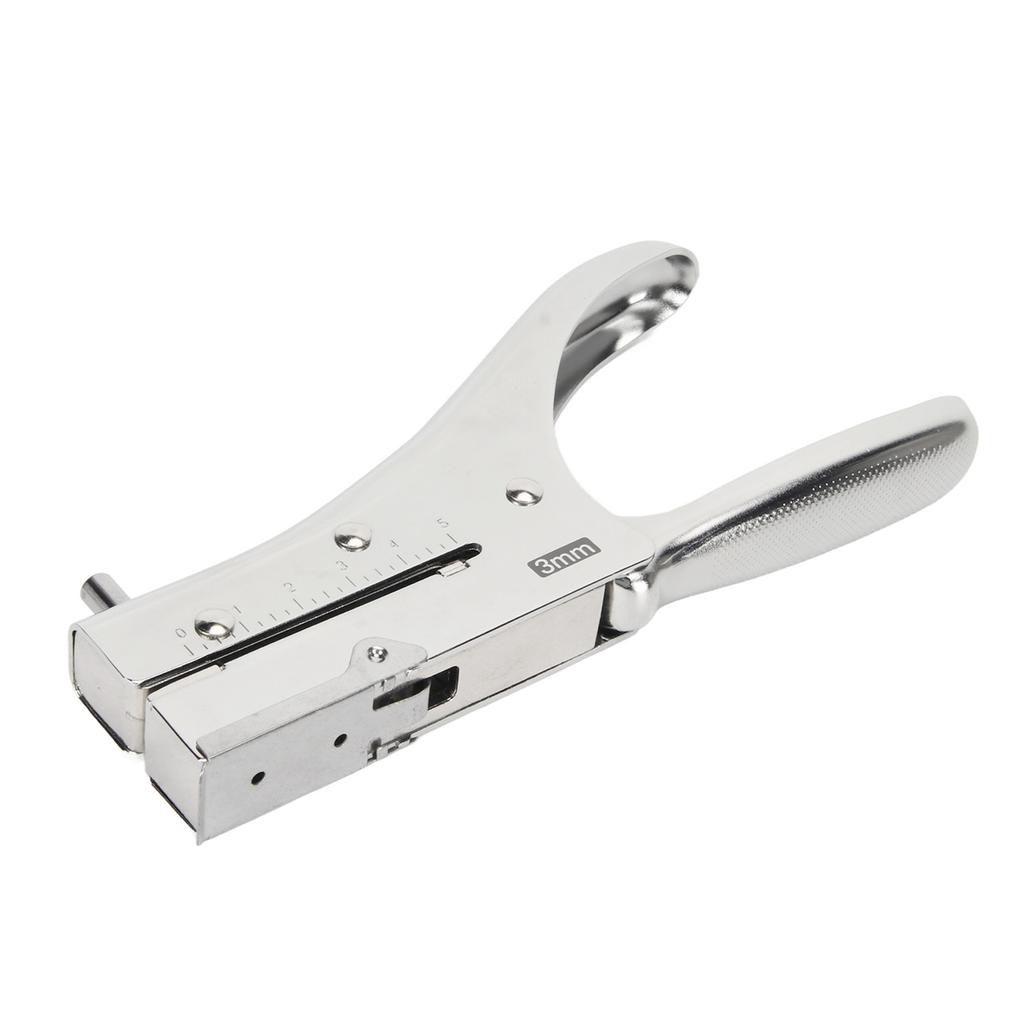 Single Hole Punch Deep Penetration Labor Saving Handheld Metal 3mm  Hole Puncher for Paper Cardbo