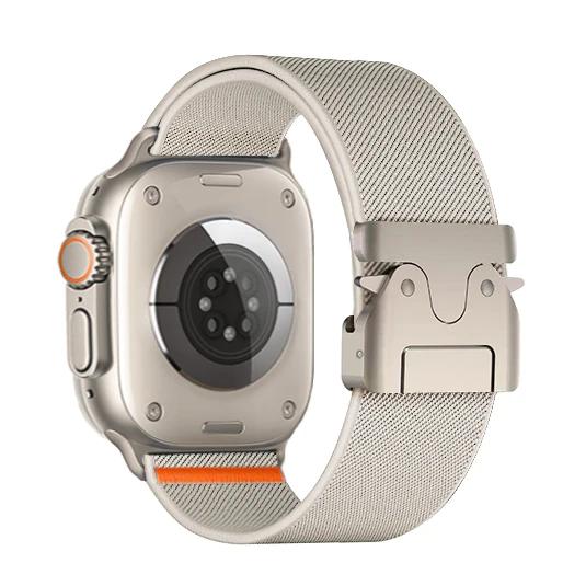 Nylon Strap for Apple Watch Ultra 2 Band 49mm 10 9 8 7 45mm 41mm 44mm 46mm 42mm Braided Elastic Bracelet for IWatch Series 6 SE
