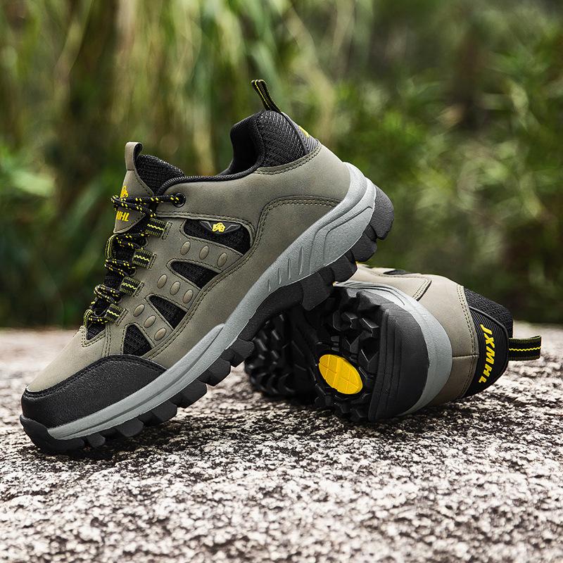 New outdoor shoes large size hiking shoes light hiking shoes men's shoes wear-resistant breathable men's shoes