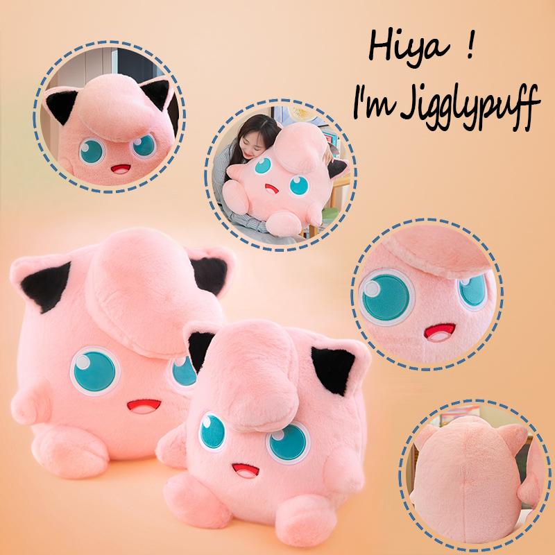 30-45Cm Cute Jigglypuff Pokémon Plush Toy Soft Cartoon Anime Jigglypuff Stuffed Pillow Girls Pink Room Decoration Doll Xmas Gift
