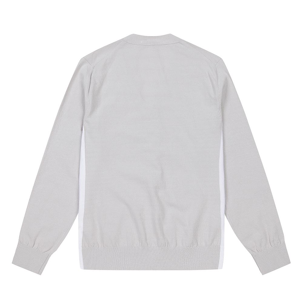 Ferraromilano Men'S Basic Y-Neck Knit Cardigan Light Gray (A0C510132)