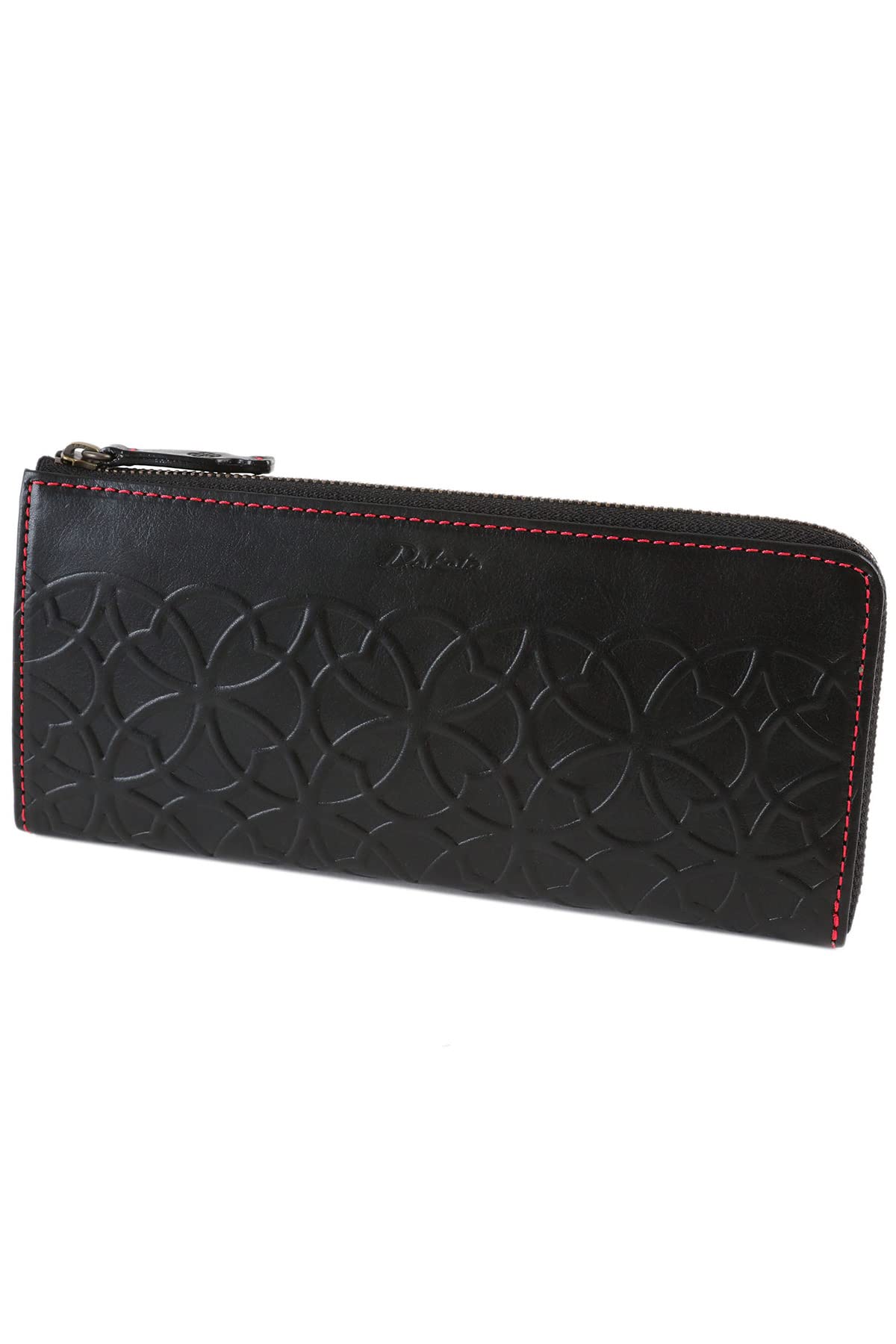 

Long Wallet Zipper Genuine Leather Black [Dakota] L-shaped Women s DA-30654-10 чорний
