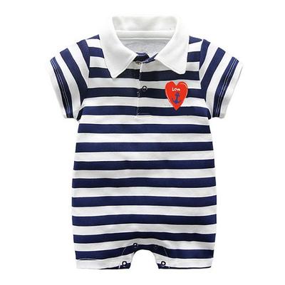 Body marin à cœur rayé pour nouveau-né MK, produits coréens pour bébé