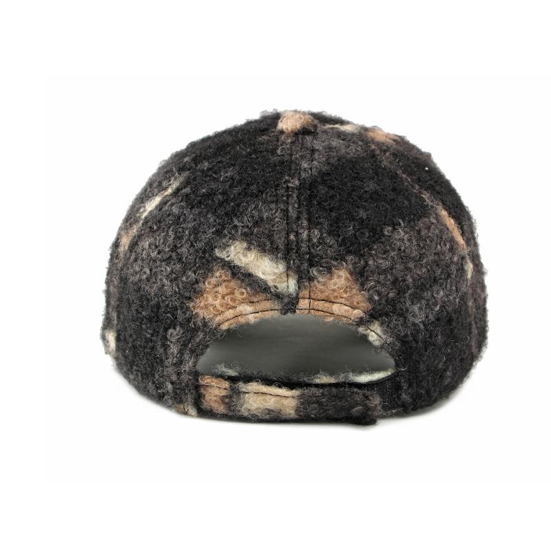 Autumn Winter Hat Men Women Baseball Cap Hard Top Lamb Wool Cap Sunscreen Hat