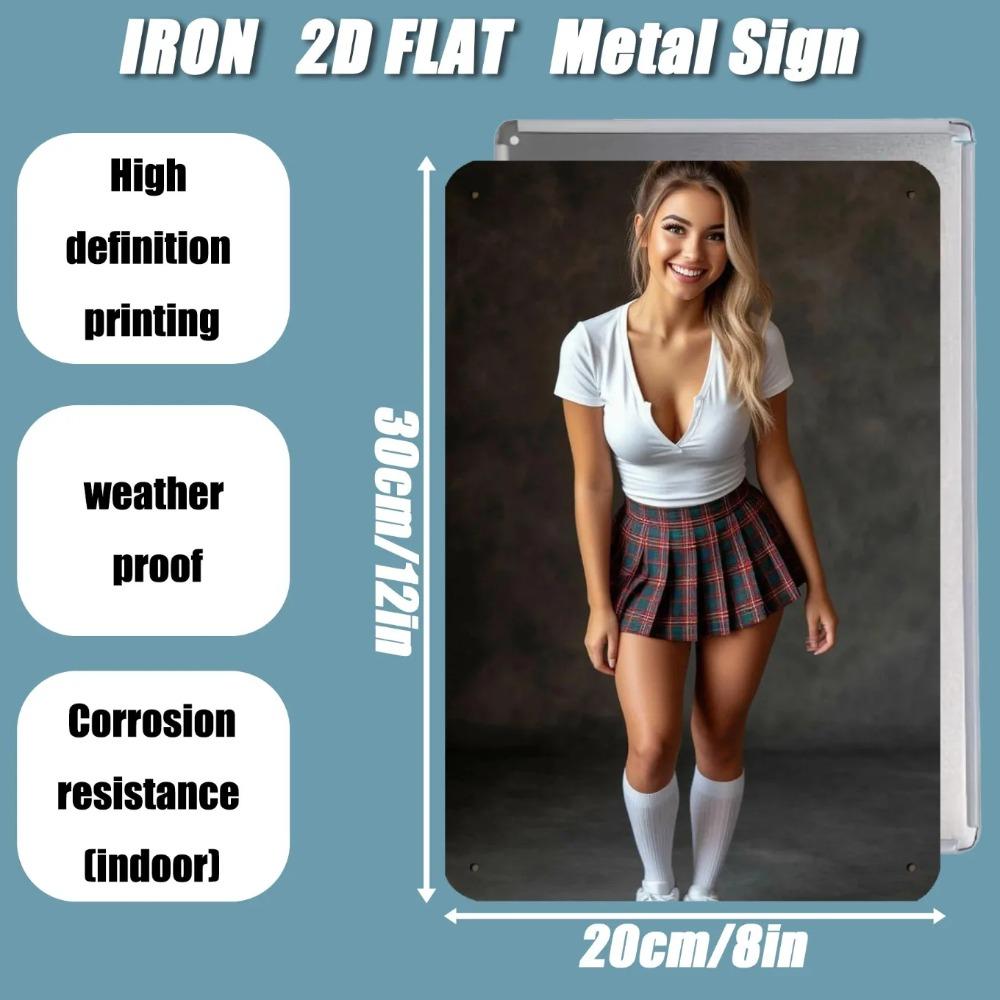 Vintage Metal Wall Sign Retro 8x12 Inch Iron Art Plaque Home Decor Gift