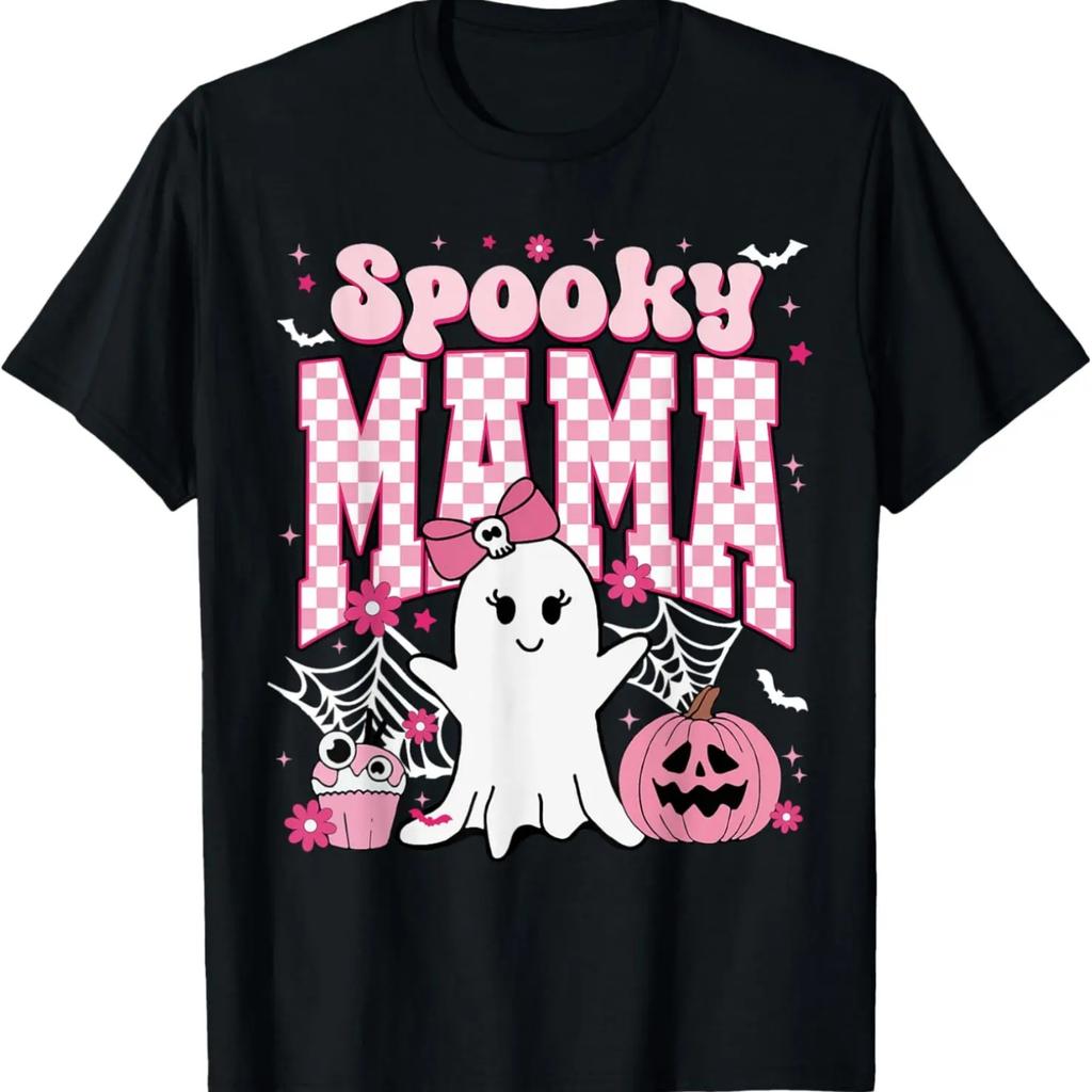 Gruselige Mama Groovy Vintage Geist Halloween Gruselige Mama Mutter T-Shirt