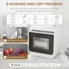6L Five-Mode Tabletop Dishwasher - White