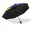 1pc Emotions,Inside Out Automatic Folding Umbrella: Compact 8-Bone Design Cartoon Outdoor Travel Companion, Business Umbrella, Christmas Val
