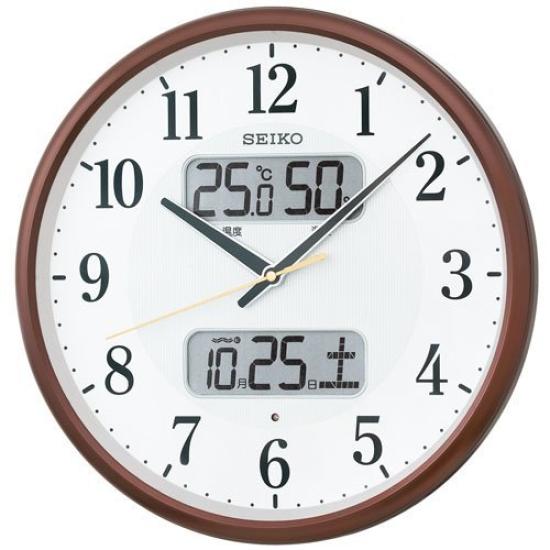

(Seiko Clock) SEIKO CLOCK KX383B Radio Wall Clock White Brown White Brown