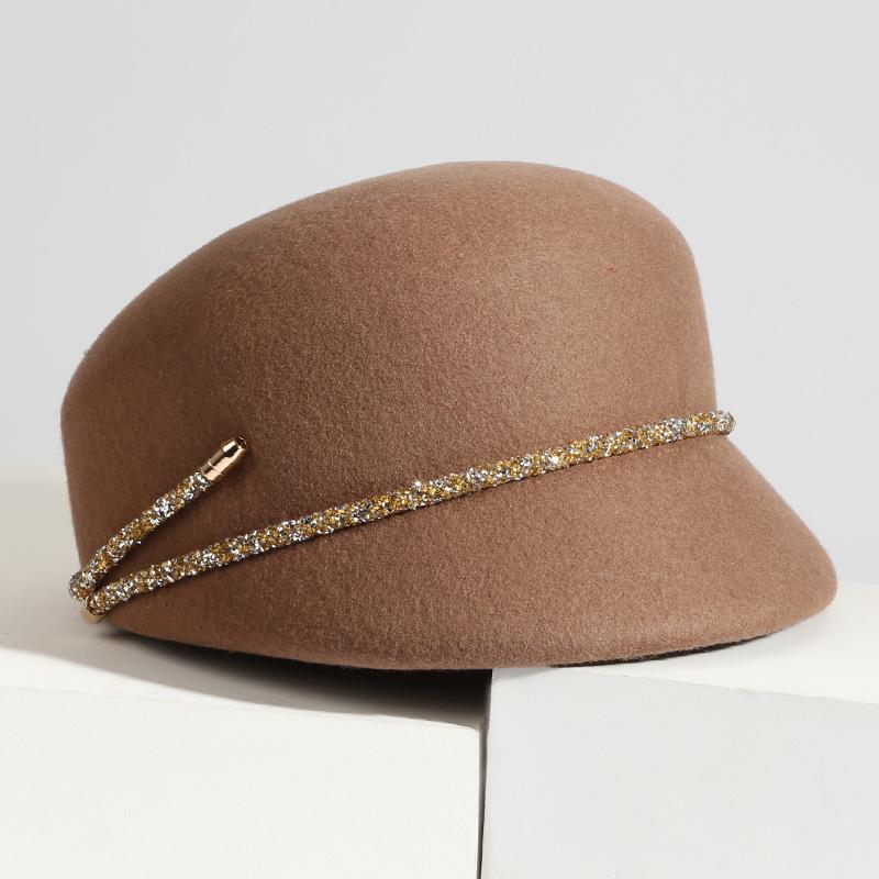 Meier Hut, Damen-Version des eleganten Wollbaretts in koreanischem Stil, modisch und vielseitig