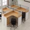 1.66x1.66m l-shaped single workstation with cabinet