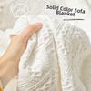 Nordic Knitted White Sofa Towel Anti-slip Luxury Bed Sofa Couch New Bedspread Cover