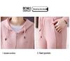 Woodpecker Women's Straight-Leg Pants & Sweatshirt Jacket Set - 2025 Spring/Autumn Casual Sportswear