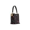 Coach Town 22 Disco Star Print Snap Pebble Leather Bucket Bag Women Bags Black C7245-IMA47
