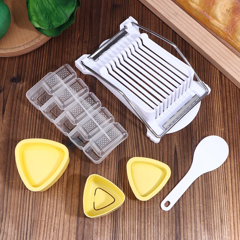 Onigiri Mold And Rice Paddle Food Utensils For Kitchen Kit Sushi Press Mold Diy Bento Accessories Rice Balls Sushi Snacks