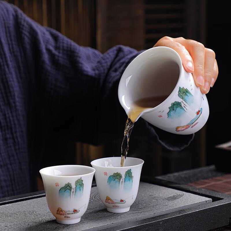 Tuopai 10-Piece Hand-Painted Ceramic Tea Set