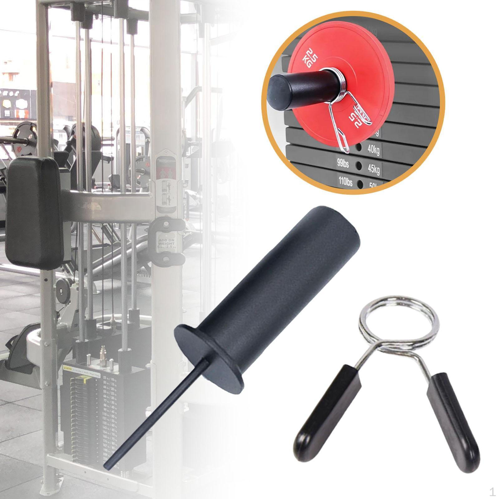 

Штырь для увеличения веса Аксессуар для фитнес-оборудования Тренажерный зал с пружинным зажимом Инструмент для троса 80mm length