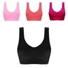 Women Pure Color Plus Size Ultra-thin Large Bra Sports Bra Full Cup Tops For Comfort