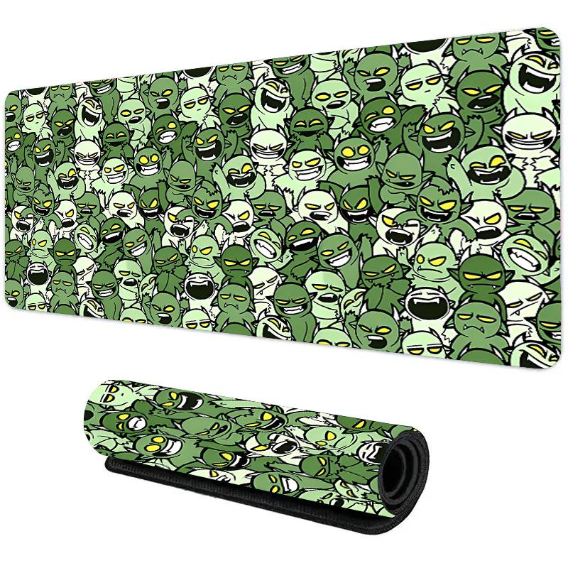 Cartoon little monster dense mouse pad large boy animation keyboard computer desktop office esports game table mat customization