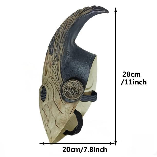New animal mask latex prop for Halloween prank games, animal beak mask, can be customized with labels
