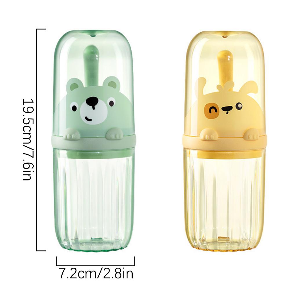 Portable Toothbrush Holder Plastic Toothbrush Travel Case for Kids with Detachable Handle Toothbrushes Toothpaste Storage Box