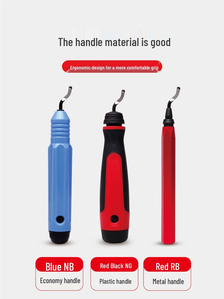 Plastic Handle Deburring Scraper Tool with Stainless Steel BS1010 Chamfering Blade 1018